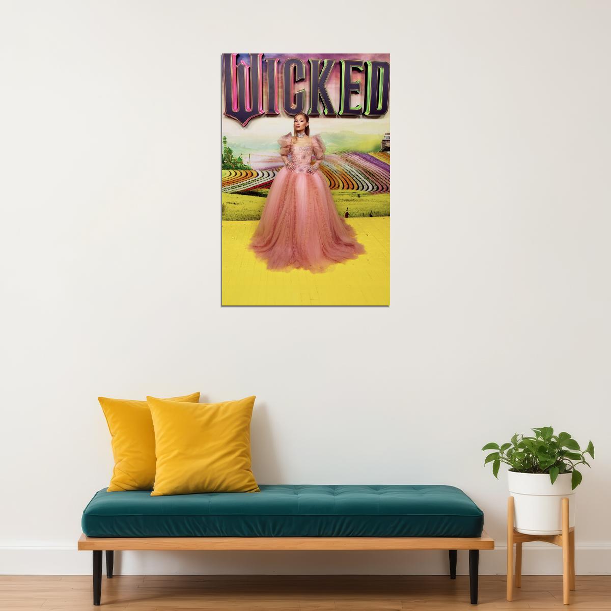Ariana Grande at Sydney Wicked Premiere Photo Poster Wicked 2024 Movie Wall Art Method Dressing Fashion Print Iconic Hollywood Red Carpet Wall Art - xonomax