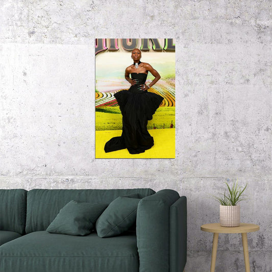 Cynthia Erivio at Sydney Wicked Premiere Poster Wicked 2024 Movie Print Method Dressing Fashion Photo Iconic Hollywood Red Carpet Wall Art - xonomax