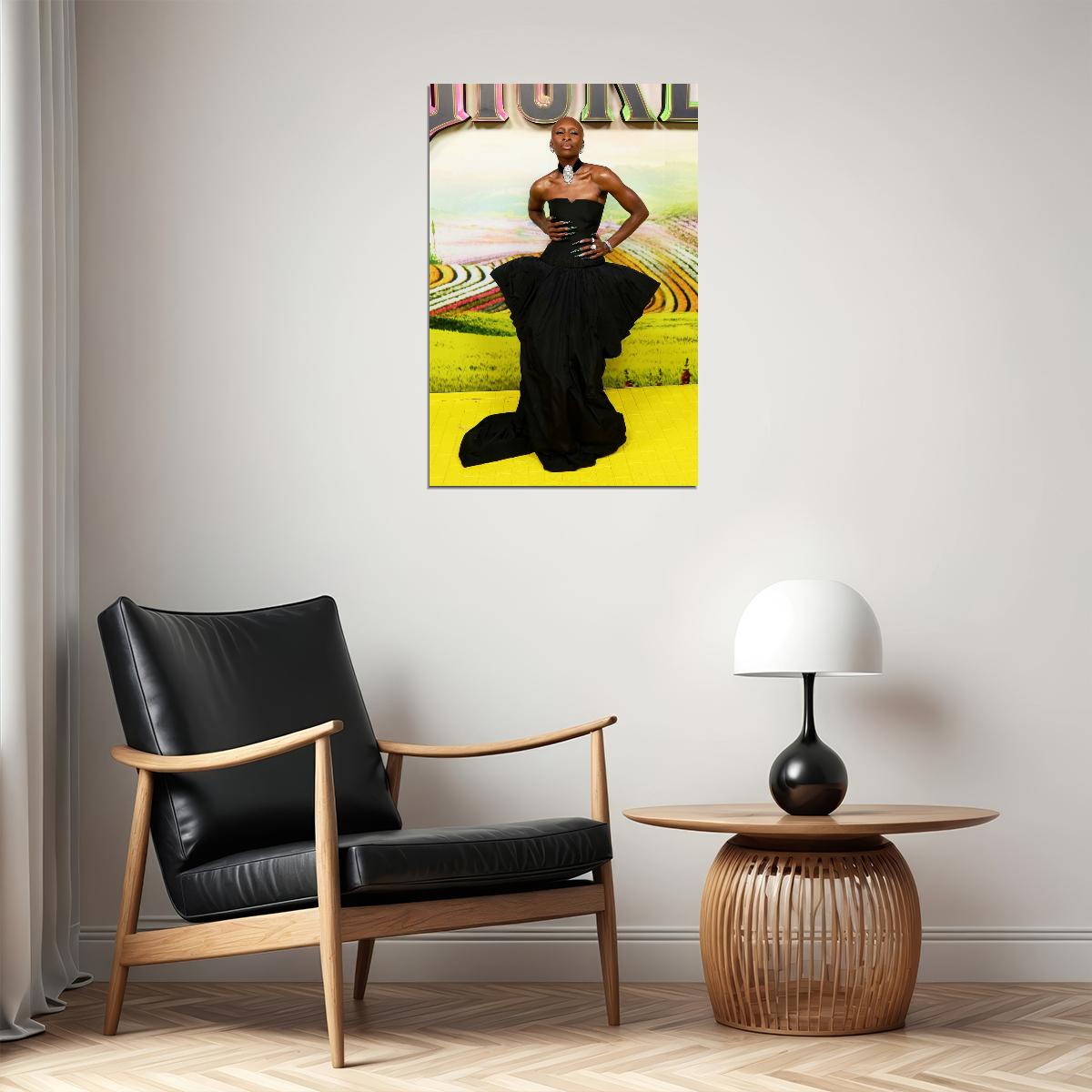Cynthia Erivio at Sydney Wicked Premiere Poster Wicked 2024 Movie Print Method Dressing Fashion Photo Iconic Hollywood Red Carpet Wall Art - xonomax