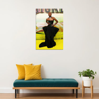 Cynthia Erivio at Sydney Wicked Premiere Poster Wicked 2024 Movie Print Method Dressing Fashion Photo Iconic Hollywood Red Carpet Wall Art - xonomax