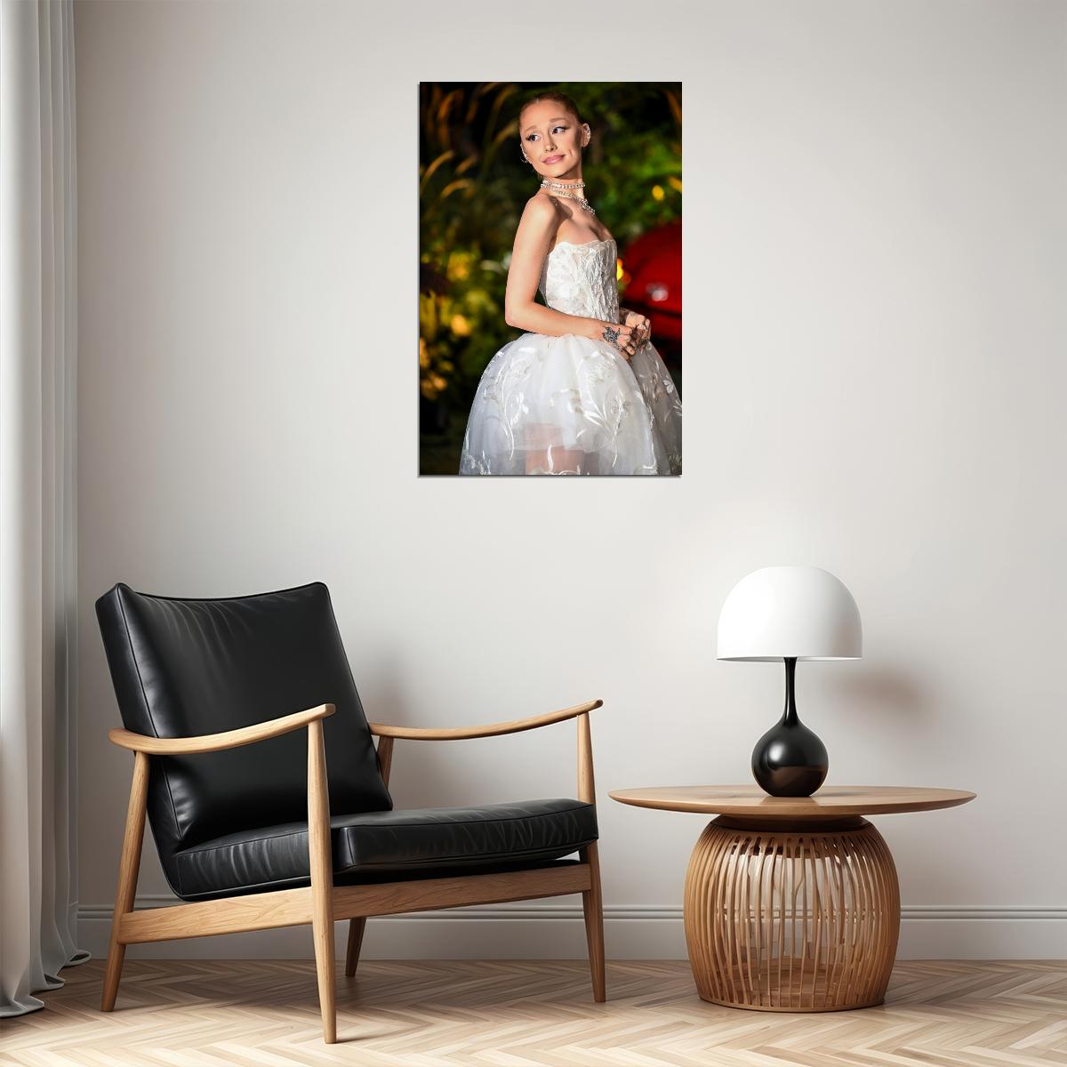 Ariana Grande in Vivienne Westwood Photo Print Wicked Movie Press Tour Poster Method Dressing Fashion Photo Print Iconic Hollywood Moments Wall Art - xonomax