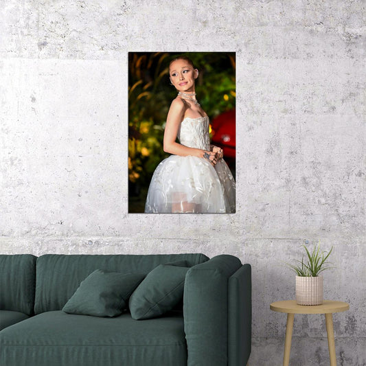 Ariana Grande in Vivienne Westwood Photo Print Wicked Movie Press Tour Poster Method Dressing Fashion Photo Print Iconic Hollywood Moments Wall Art - xonomax