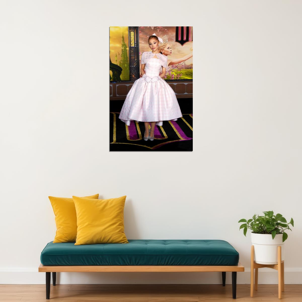 Wicked Musical Poster Ariana Grande as Glinda Wall Art Actress Singer Decor - xonomax