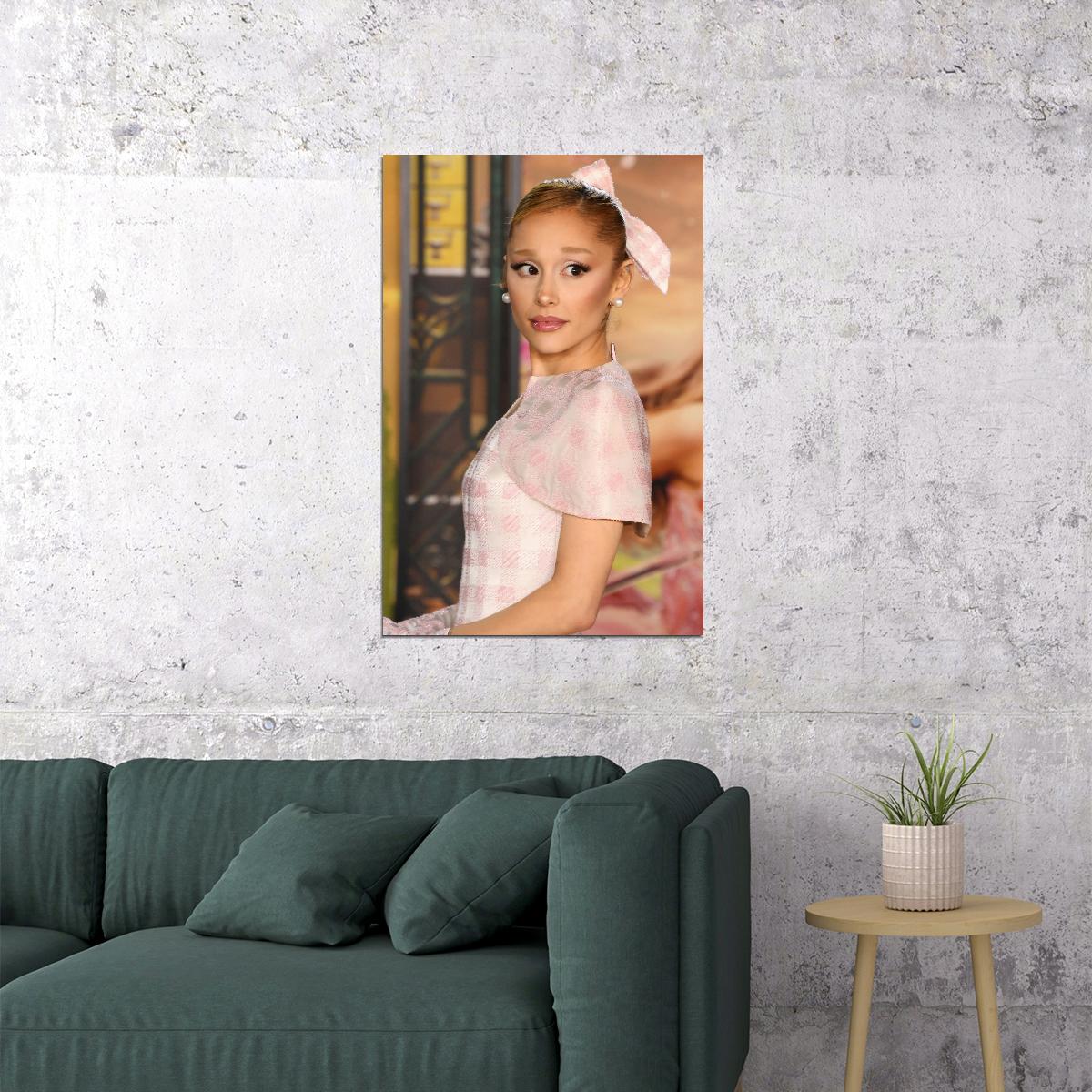 Wicked Musical Poster Ariana Grande as Glinda Wall Art Actress Singer Decor - xonomax