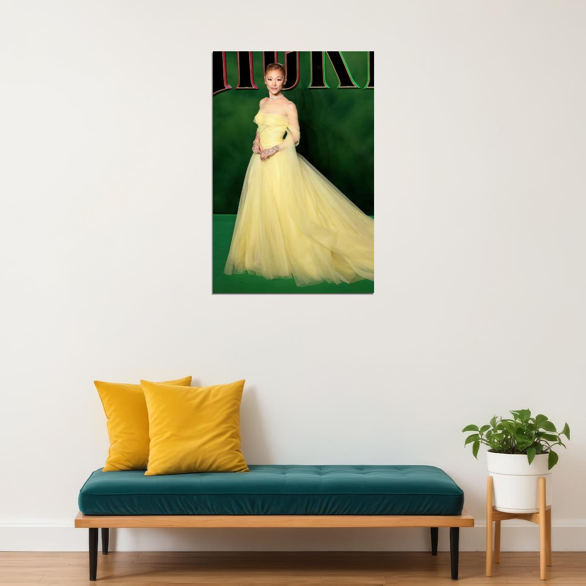 Wicked Musical Poster Ariana Grande as Glinda Wall Art Actress Singer Decor - xonomax