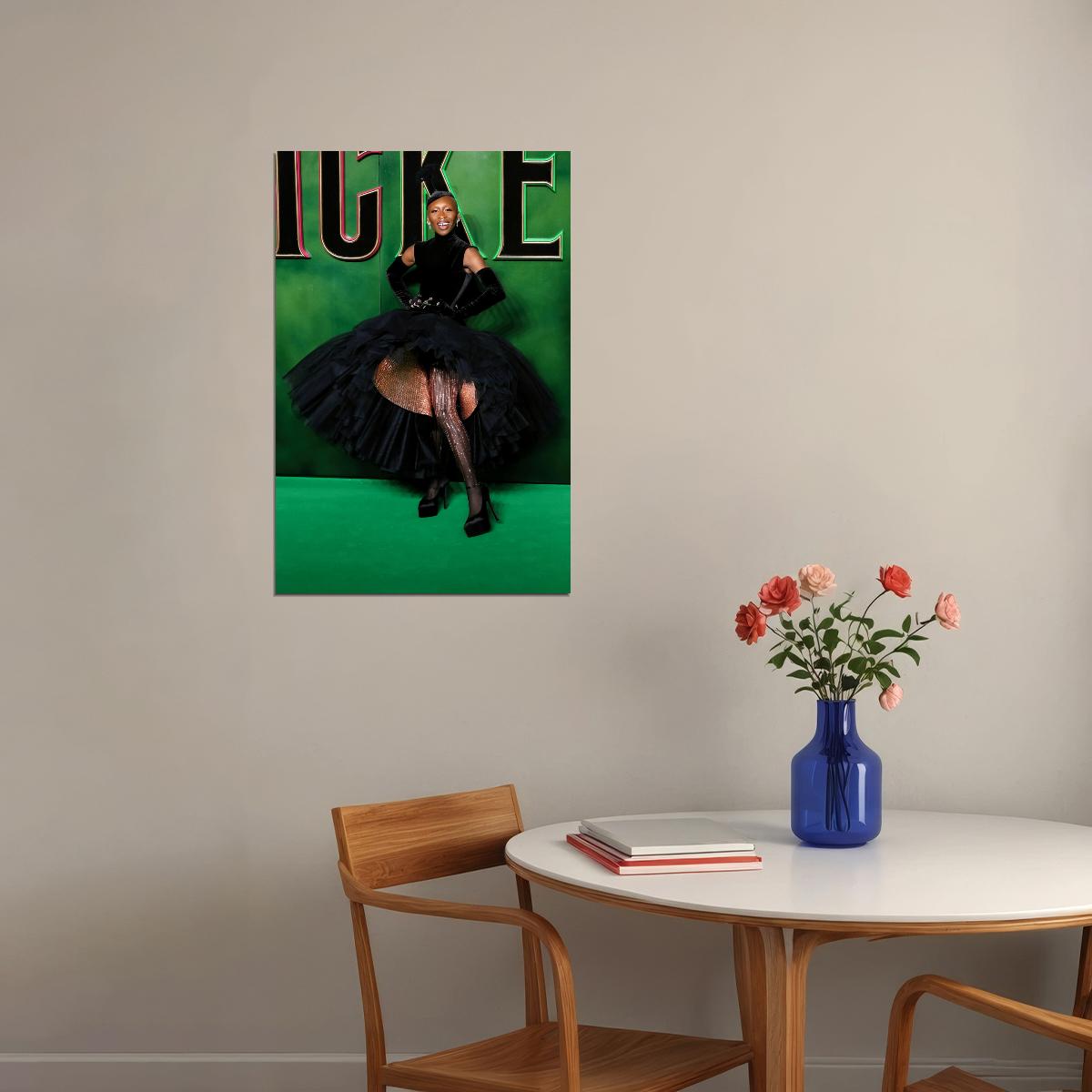 Wicked Musical Poster Cynthia Erivo as Elphaba Wicked Witch Wall Art Official Artwork Decor - xonomax