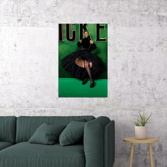 Wicked Musical Poster Cynthia Erivo as Elphaba Wicked Witch Wall Art Official Artwork Decor - xonomax