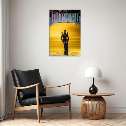 Wicked Musical Poster Cynthia Erivo as Elphaba Wicked Witch Wall Art Official Artwork Decor - xonomax