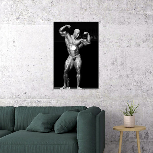 Victor Martinez Black And White Bodybuilder Poster Olympia Pose Bodybuilding Workout HD Photo Print Inspirational Gym Decor Athletes Icon Wall Art Weightlifting Artwork - xonomax