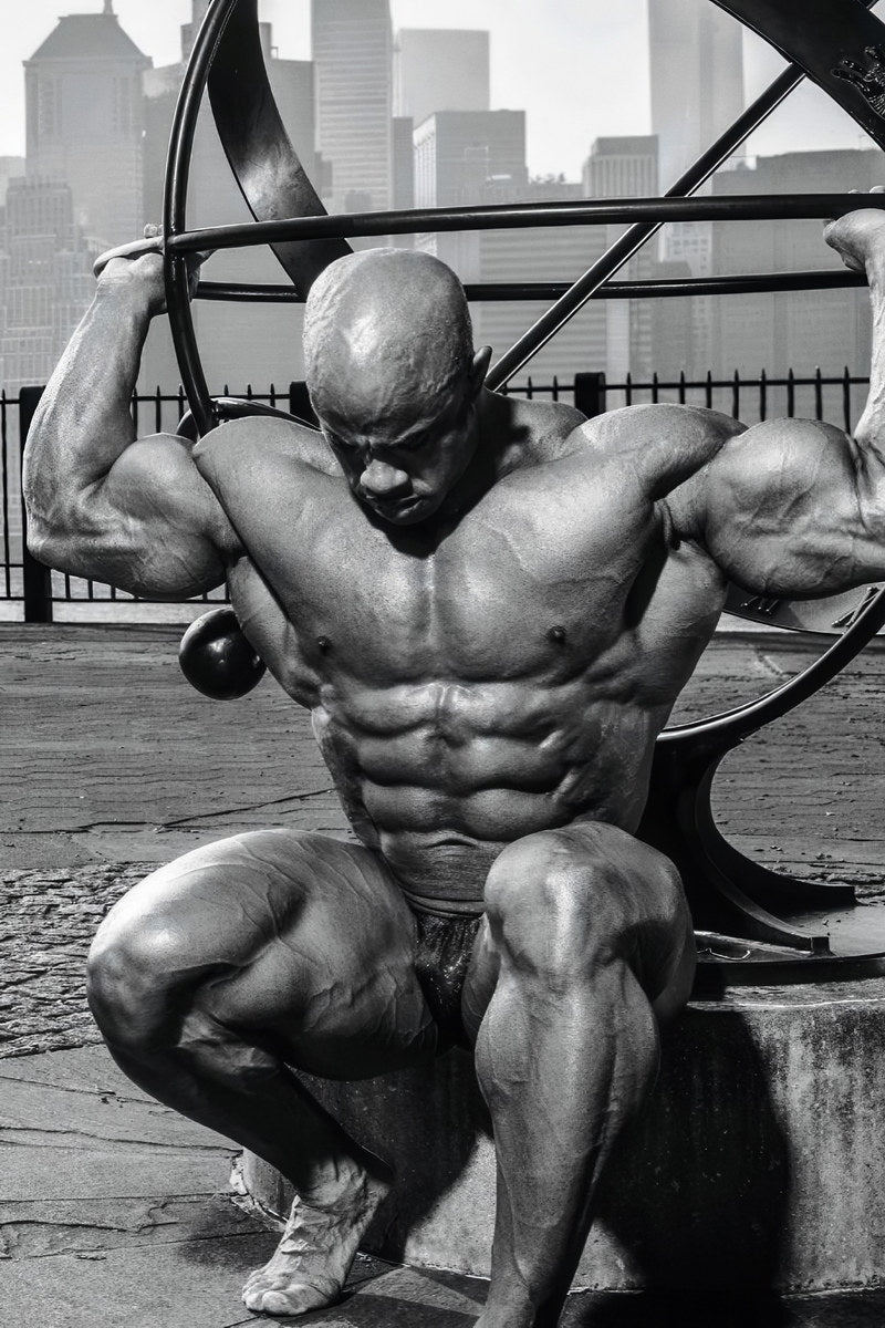 Victor Martinez Black And White Famous Bodybuilder Poster Bodybuilding Workout HD Photo Print Motivational Gym Decor Athletes Icon Wall Art Weightlifting Artwork - xonomax
