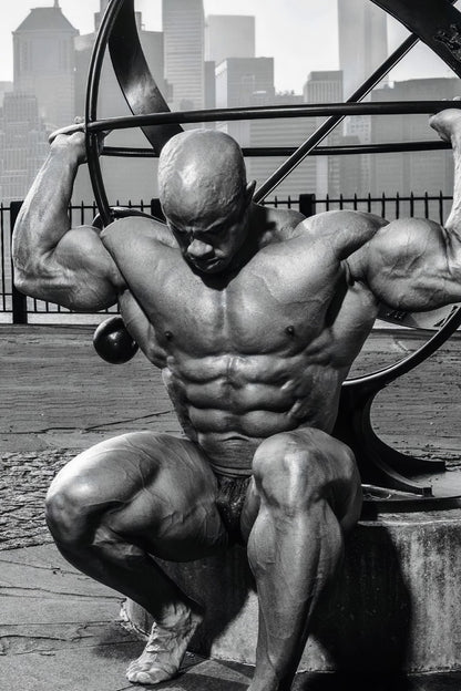 Victor Martinez Black And White Famous Bodybuilder Poster Bodybuilding Workout HD Photo Print Motivational Gym Decor Athletes Icon Wall Art Weightlifting Artwork - xonomax