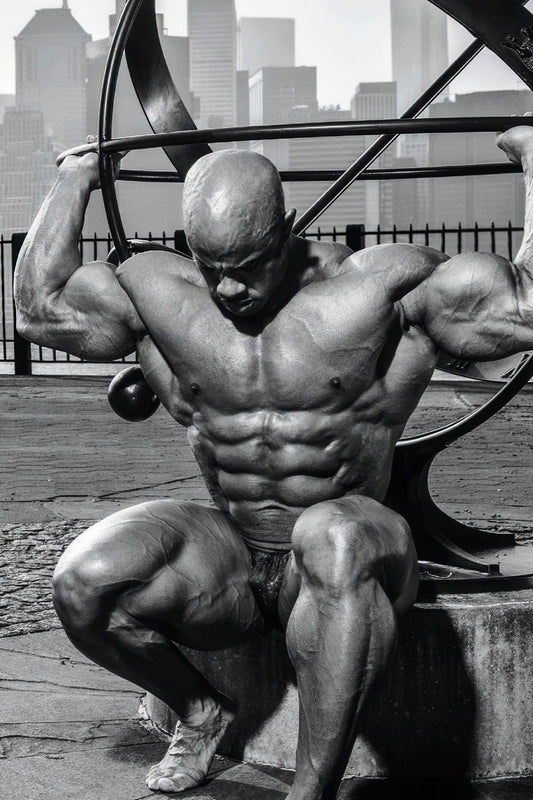 Victor Martinez Black And White Famous Bodybuilder Poster Bodybuilding Workout HD Photo Print Motivational Gym Decor Athletes Icon Wall Art Weightlifting Artwork - xonomax