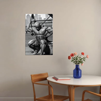 Victor Martinez Black And White Famous Bodybuilder Poster Bodybuilding Workout HD Photo Print Motivational Gym Decor Athletes Icon Wall Art Weightlifting Artwork - xonomax