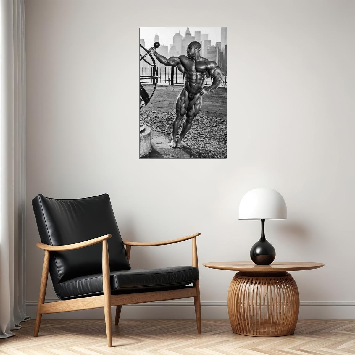 Victor Martinez Black And White Famous Bodybuilder Poster Bodybuilding Workout HD Photo Print Inspirational Gym Decor Athletes Icon Wall Art Weightlifting Artwork - xonomax