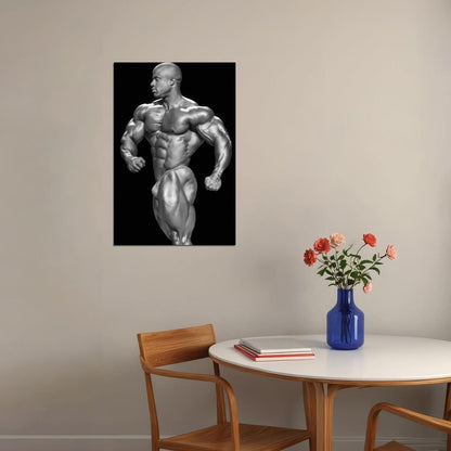 Victor Martinez Black And White Famous Bodybuilder Poster Bodybuilding Workout HD Photo Print Motivational Gym Decor Athletes Icon Wall Art Weightlifting Artwork - xonomax