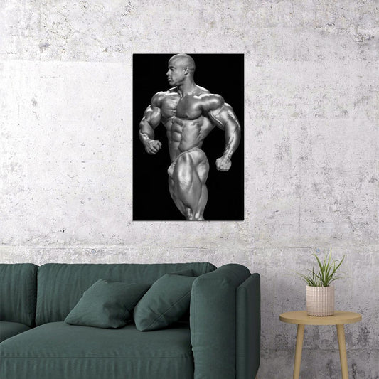 Victor Martinez Black And White Famous Bodybuilder Poster Bodybuilding Workout HD Photo Print Motivational Gym Decor Athletes Icon Wall Art Weightlifting Artwork - xonomax