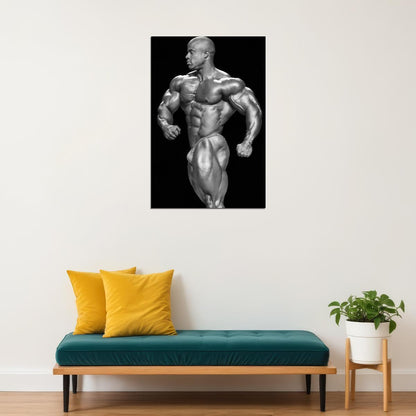 Victor Martinez Black And White Famous Bodybuilder Poster Bodybuilding Workout HD Photo Print Motivational Gym Decor Athletes Icon Wall Art Weightlifting Artwork - xonomax