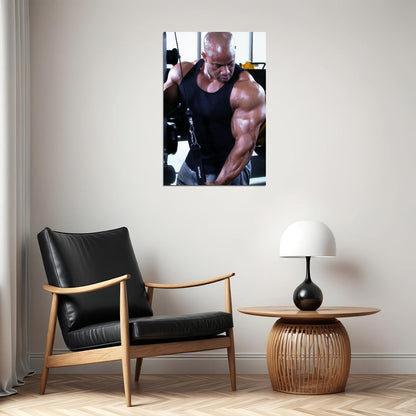 Victor Martinez Gym Shot Famous Bodybuilder Poster Bodybuilding Workout HD Photo Print Motivational Gym Decor Athletes Icon Wall Art Weightlifting Artwork Gifts for Fitness Lovers - xonomax