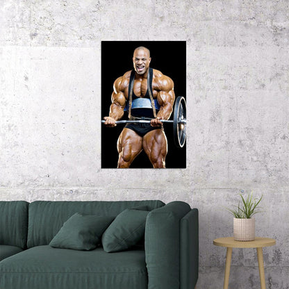 Victor Martinez Gym Shot Famous Bodybuilder Poster Bodybuilding Workout HD Photo Print Inspirational Gym Decor Athletes Icon Wall Art Weightlifting Artwork Gifts for Fitness Lovers - xonomax