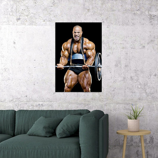 Victor Martinez Gym Shot Famous Bodybuilder Poster Bodybuilding Workout HD Photo Print Inspirational Gym Decor Athletes Icon Wall Art Weightlifting Artwork Gifts for Fitness Lovers - xonomax