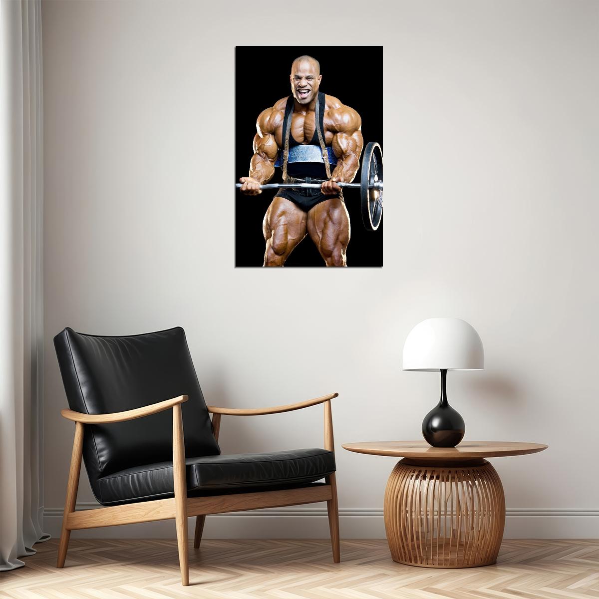 Victor Martinez Gym Shot Famous Bodybuilder Poster Bodybuilding Workout HD Photo Print Inspirational Gym Decor Athletes Icon Wall Art Weightlifting Artwork Gifts for Fitness Lovers - xonomax