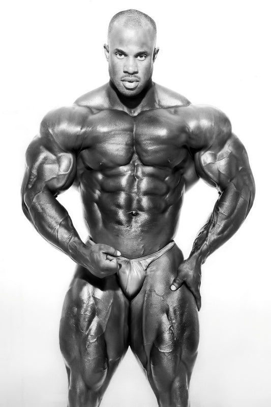 Victor Martinez Posing Black And White Famous Bodybuilder Poster Bodybuilding Workout HD Photo Print Inspirational Gym Decor Athletes Icon Wall Art Weightlifting Artwork - xonomax