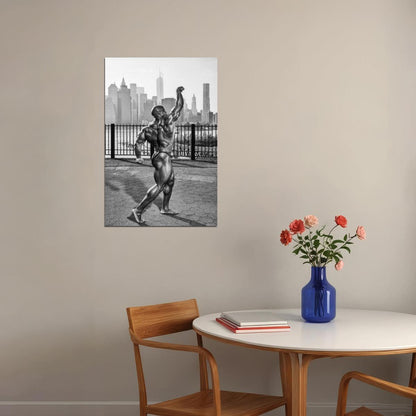 Victor Martinez Posing Black And White Famous Bodybuilder Poster Bodybuilding Workout HD Photo Print Motivational Gym Decor Athletes Icon Wall Art Weightlifting Artwork - xonomax