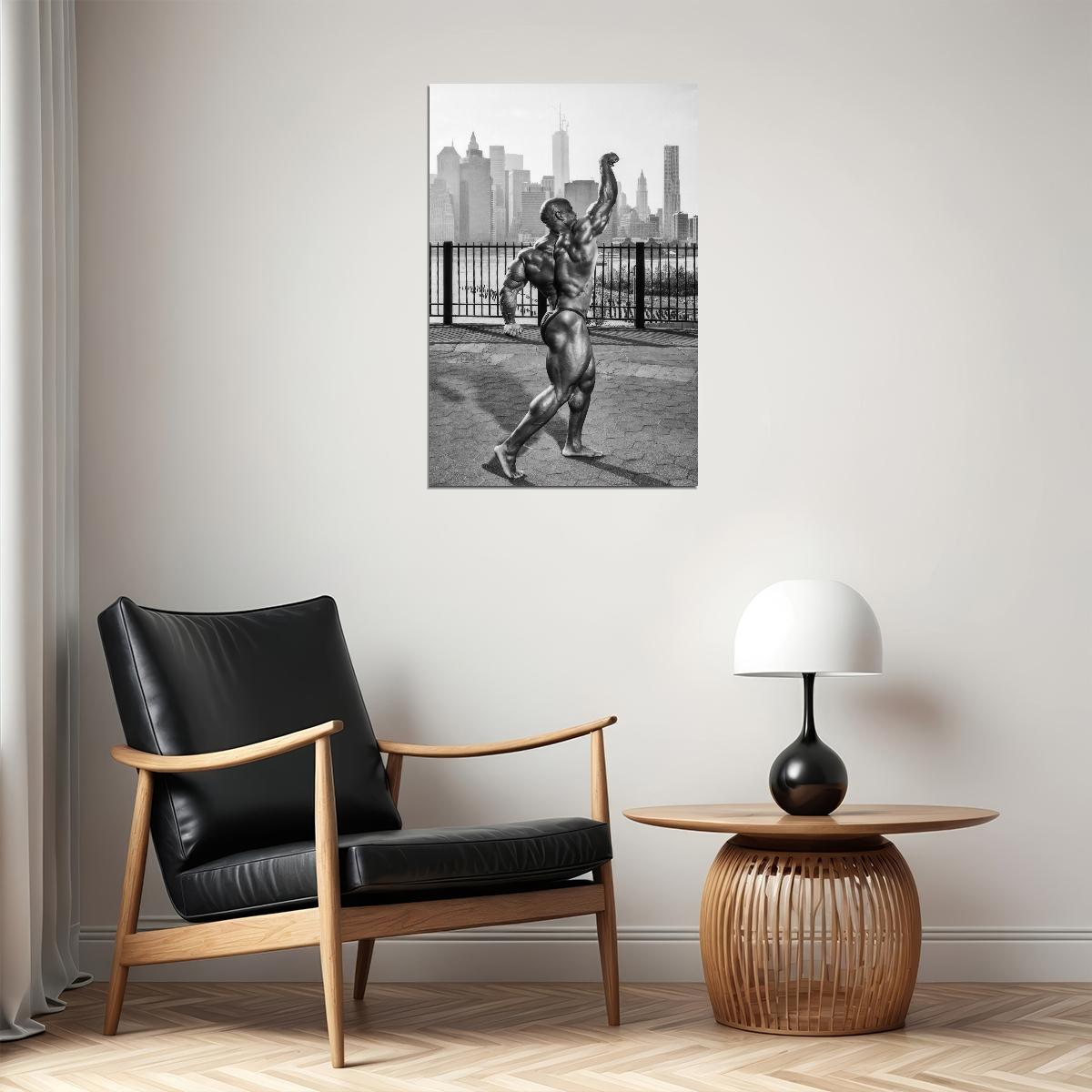 Victor Martinez Posing Black And White Famous Bodybuilder Poster Bodybuilding Workout HD Photo Print Motivational Gym Decor Athletes Icon Wall Art Weightlifting Artwork - xonomax