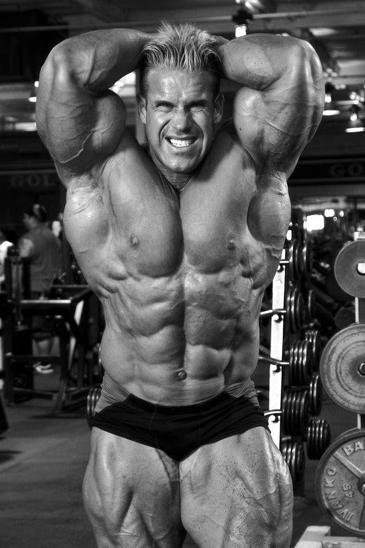 Jay Cutler Black And White Famous Bodybuilder Poster Bodybuilding Workout HD Photo Print Inspirational Gym Decor Athletes Icon Wall Art Weightlifting Artwork