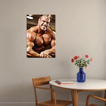 Jay Cutler Side Chest Pose Bodybuilder Poster Bodybuilding Workout HD Photo Print Inspirational Gym Decor Athletes Icon Wall Art Weightlifting Artwork Gifts for Fitness Lovers - xonomax