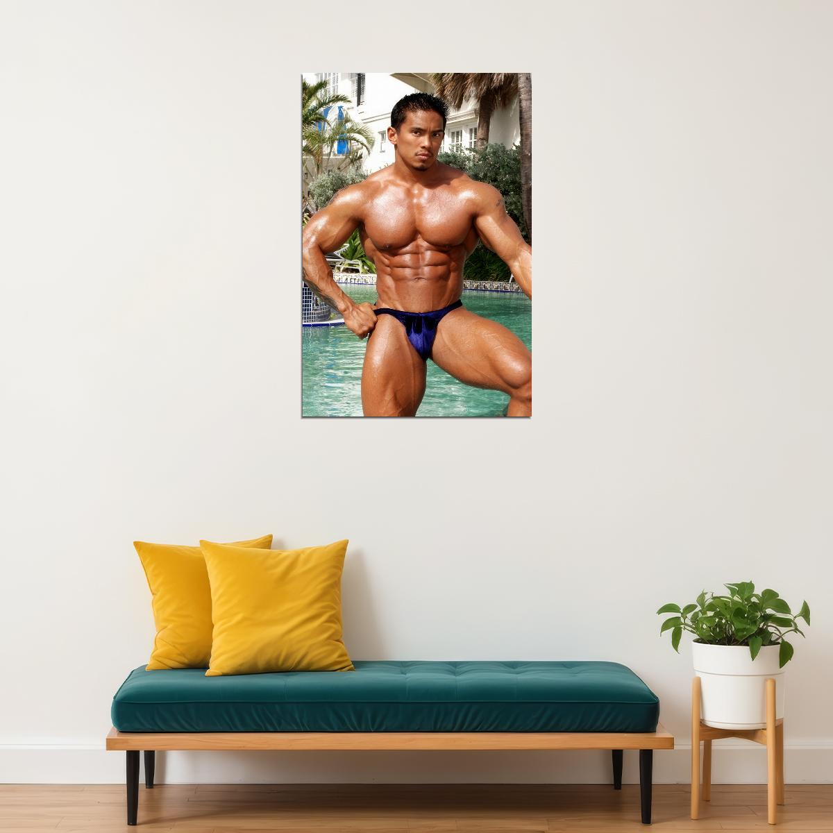Stan McQuay Bodybuilder Poster Bodybuilding Workout HD Photo Print Motivational Gym Decor Athletes Icon Wall Art Weightlifting Artwork Gifts for Fitness Lovers - xonomax