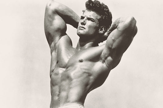 Steve Reeves Black And White Famous Oldschool Bodybuilder Poster Bodybuilding Workout HD Photo Print Inspirational Gym Decor Athletes Icon Wall Art Weightlifting Artwork - xonomax
