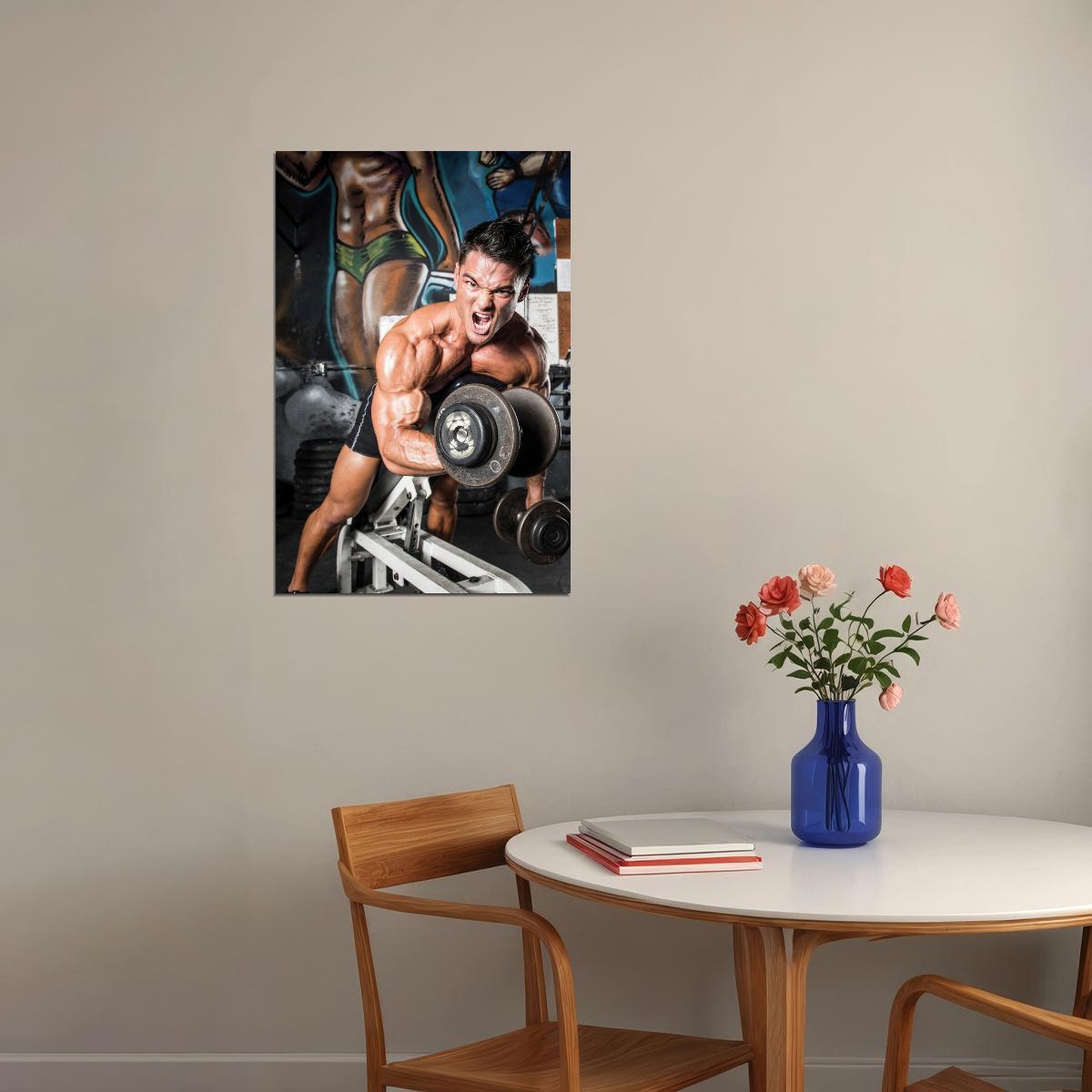 Jeremy Buendia Bodybuilder Poster Bodybuilding Workout HD Photo Print Inspirational Gym Decor Athletes Icon Wall Art Weightlifting Artwork Gifts for Fitness Lovers
