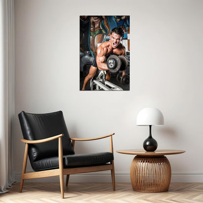 Jeremy Buendia Bodybuilder Poster Bodybuilding Workout HD Photo Print Inspirational Gym Decor Athletes Icon Wall Art Weightlifting Artwork Gifts for Fitness Lovers