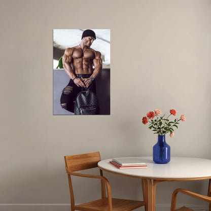 Jeremy Buendia Bodybuilder Poster Bodybuilding Workout HD Photo Print Motivational Gym Decor Athletes Icon Wall Art Weightlifting Artwork Gifts for Fitness Lovers