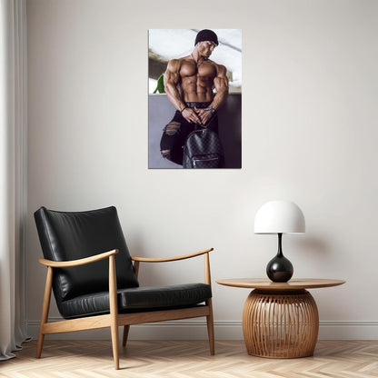 Jeremy Buendia Bodybuilder Poster Bodybuilding Workout HD Photo Print Motivational Gym Decor Athletes Icon Wall Art Weightlifting Artwork Gifts for Fitness Lovers