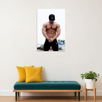 Jeremy Buendia Bodybuilder Poster Bodybuilding Workout HD Photo Print Inspirational Gym Decor Athletes Icon Wall Art Weightlifting Artwork Gifts for Fitness Lovers