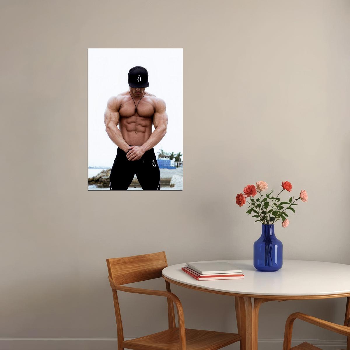 Jeremy Buendia Bodybuilder Poster Bodybuilding Workout HD Photo Print Inspirational Gym Decor Athletes Icon Wall Art Weightlifting Artwork Gifts for Fitness Lovers