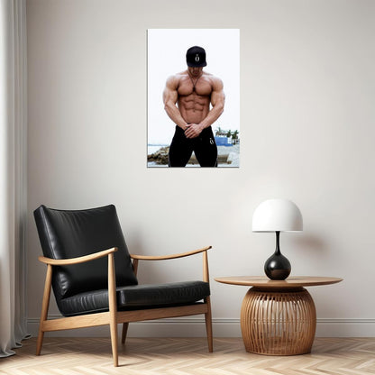 Jeremy Buendia Bodybuilder Poster Bodybuilding Workout HD Photo Print Inspirational Gym Decor Athletes Icon Wall Art Weightlifting Artwork Gifts for Fitness Lovers