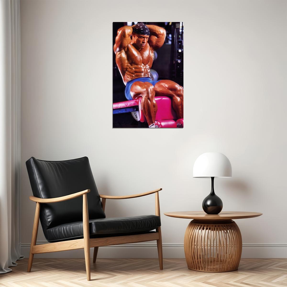 Shawn Ray Famous Oldschool Bodybuilder Poster Bodybuilding Workout HD Photo Print Inspirational Gym Decor Athletes Icon Wall Art Weightlifting Artwork Gifts for Fitness Lovers - xonomax