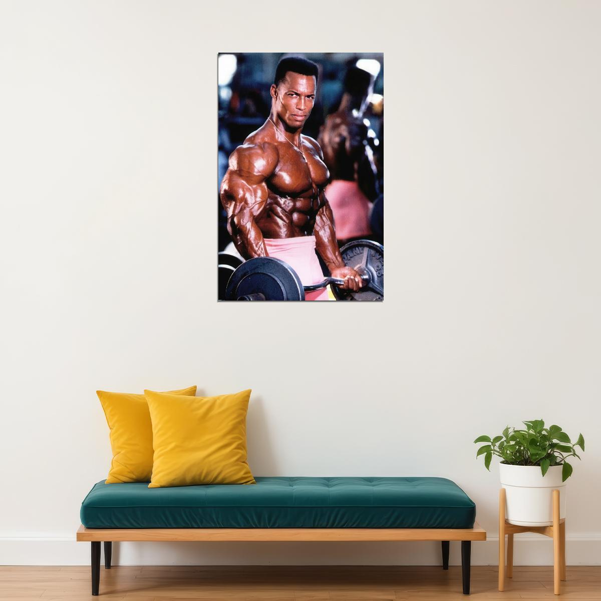Shawn Ray Famous Oldschool Bodybuilder Poster Bodybuilding Workout HD Photo Print Inspirational Gym Decor Athletes Icon Wall Art Weightlifting Artwork Gifts for Fitness Lovers - xonomax