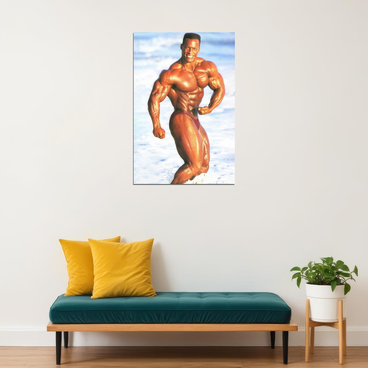 Shawn Ray Famous Oldschool Bodybuilder Poster Bodybuilding Workout HD Photo Print Motivational Gym Decor Athletes Icon Wall Art Weightlifting Artwork Gifts for Fitness Lovers - xonomax