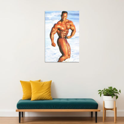 Shawn Ray Famous Oldschool Bodybuilder Poster Bodybuilding Workout HD Photo Print Motivational Gym Decor Athletes Icon Wall Art Weightlifting Artwork Gifts for Fitness Lovers - xonomax
