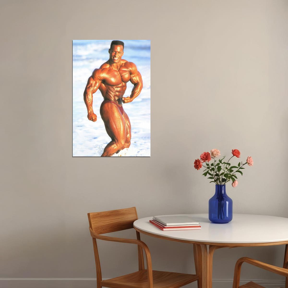 Shawn Ray Famous Oldschool Bodybuilder Poster Bodybuilding Workout HD Photo Print Motivational Gym Decor Athletes Icon Wall Art Weightlifting Artwork Gifts for Fitness Lovers - xonomax