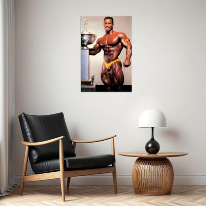 Shawn Ray Famous Oldschool Bodybuilder Poster Bodybuilding Workout HD Photo Print Inspirational Gym Decor Athletes Icon Wall Art Weightlifting Artwork Gifts for Fitness Lovers - xonomax