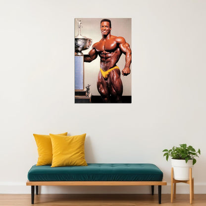 Shawn Ray Famous Oldschool Bodybuilder Poster Bodybuilding Workout HD Photo Print Inspirational Gym Decor Athletes Icon Wall Art Weightlifting Artwork Gifts for Fitness Lovers - xonomax