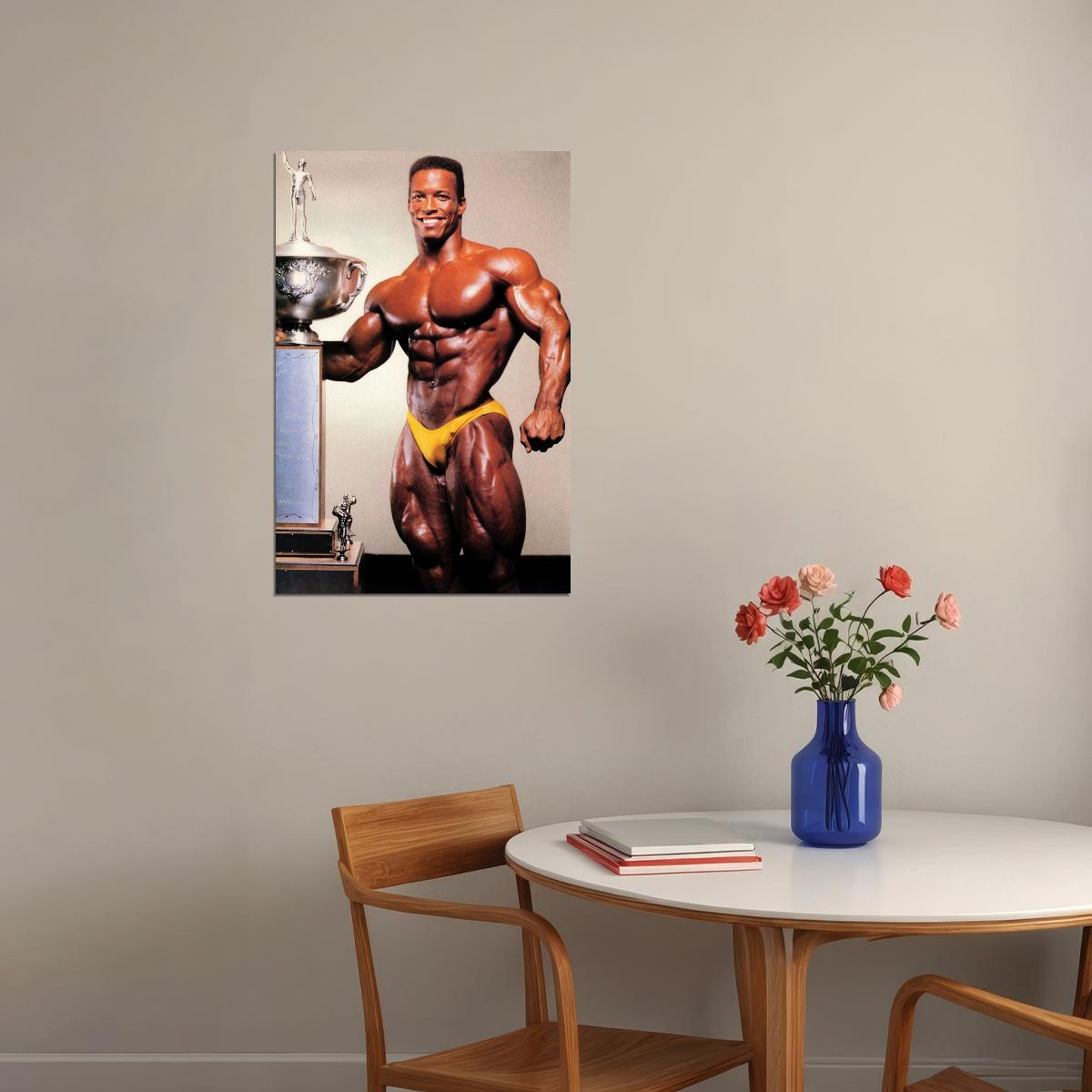 Shawn Ray Famous Oldschool Bodybuilder Poster Bodybuilding Workout HD Photo Print Inspirational Gym Decor Athletes Icon Wall Art Weightlifting Artwork Gifts for Fitness Lovers - xonomax