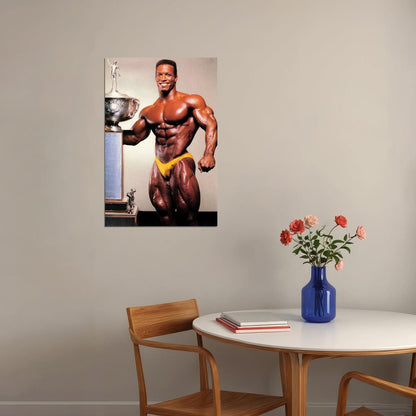 Shawn Ray Famous Oldschool Bodybuilder Poster Bodybuilding Workout HD Photo Print Inspirational Gym Decor Athletes Icon Wall Art Weightlifting Artwork Gifts for Fitness Lovers - xonomax