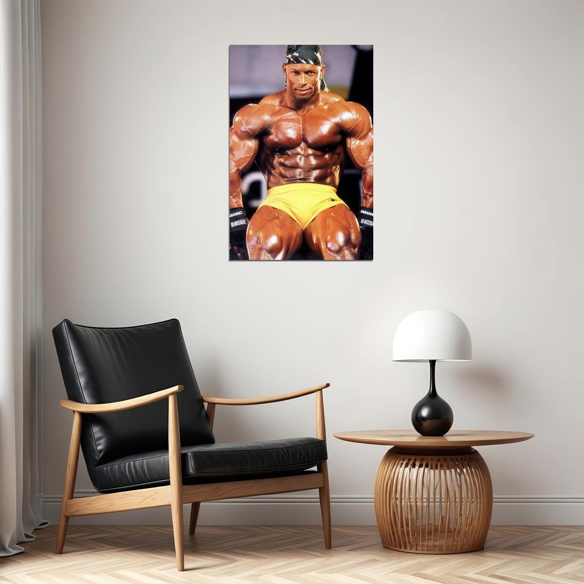 Shawn Ray Famous Oldschool Bodybuilder Poster Bodybuilding Workout HD Photo Print Motivational Gym Decor Athletes Icon Wall Art Weightlifting Artwork Gifts for Fitness Lovers - xonomax