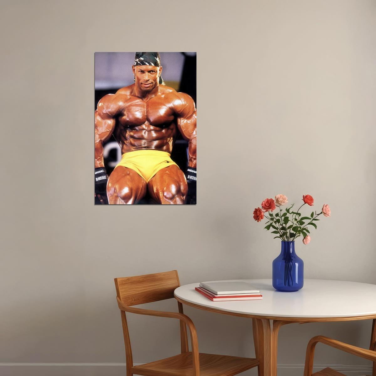 Shawn Ray Famous Oldschool Bodybuilder Poster Bodybuilding Workout HD Photo Print Motivational Gym Decor Athletes Icon Wall Art Weightlifting Artwork Gifts for Fitness Lovers - xonomax